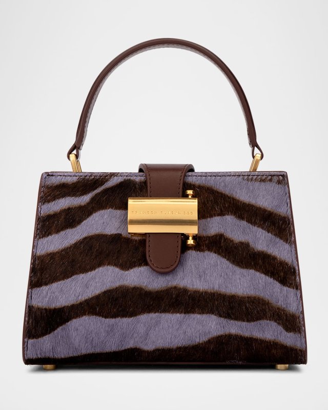 Jordi Leather & Calf Hair Shoulder Bag